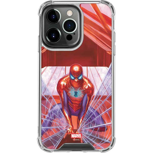 Marvel Spiderman Web Slinger iPhone 15 Pro Clear Case